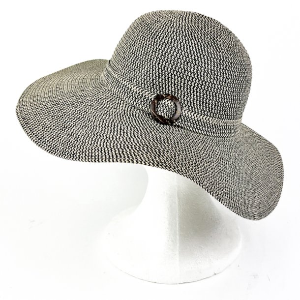Sort beige sommerhat