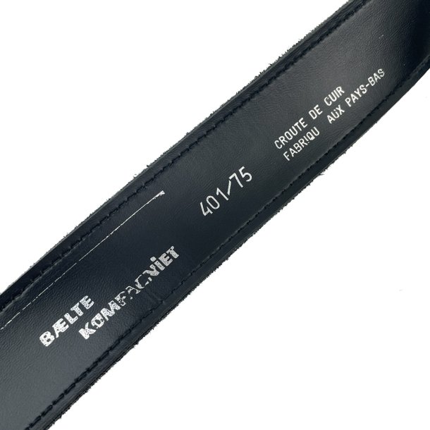 Schwarzer italienischer Wildledergrtel