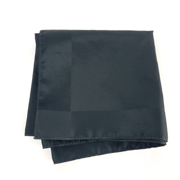 Sort satin trklde
