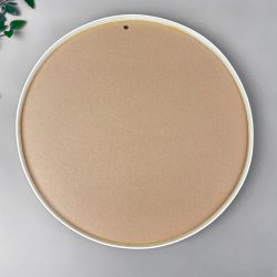 Runder weier Retro-Spiegel