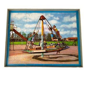 Engelsk retro legeplads puslespil