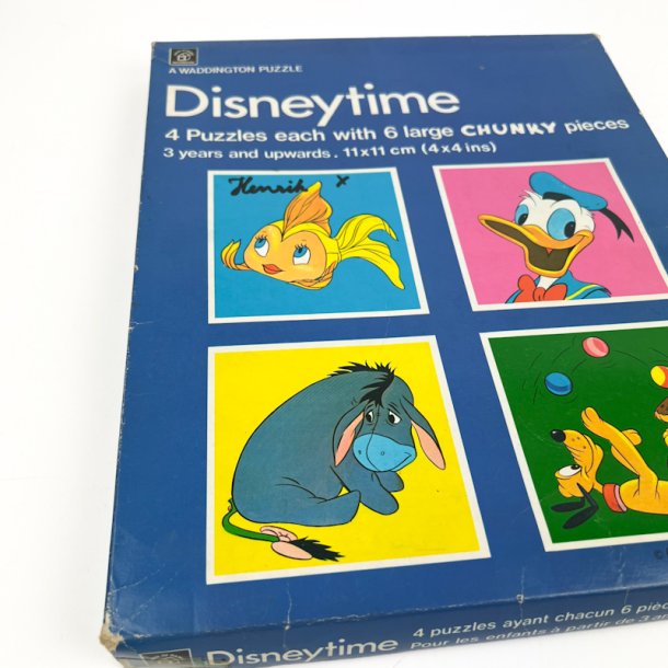 Tre Disney vintage puslespil