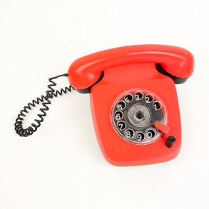 Orange retro leget�jstelefon