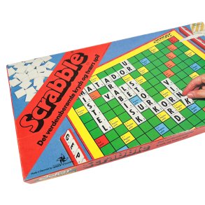Komplet retro Scrabble br�tspil