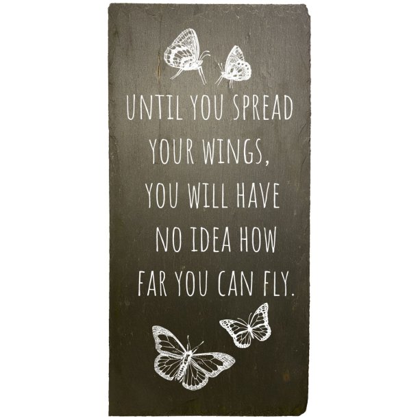 Schieferschild von MoodTiles  Spreizen Sie Ihre Flgel