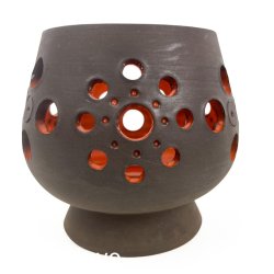 Dekorativ orange retro keramikstage