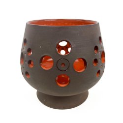 Dekorativ orange retro keramikstage