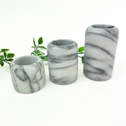 Vintage gr marmor stager  tre stk.