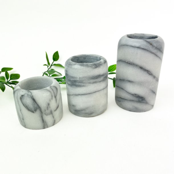 Vintage gr marmor stager  tre stk.