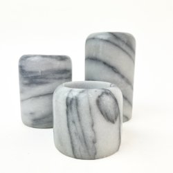 Vintage gr marmor stager  tre stk.