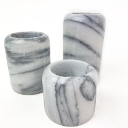 Vintage gr marmor stager  tre stk.