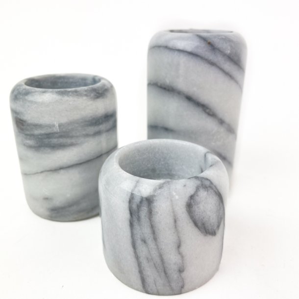 Vintage gr marmor stager  tre stk.