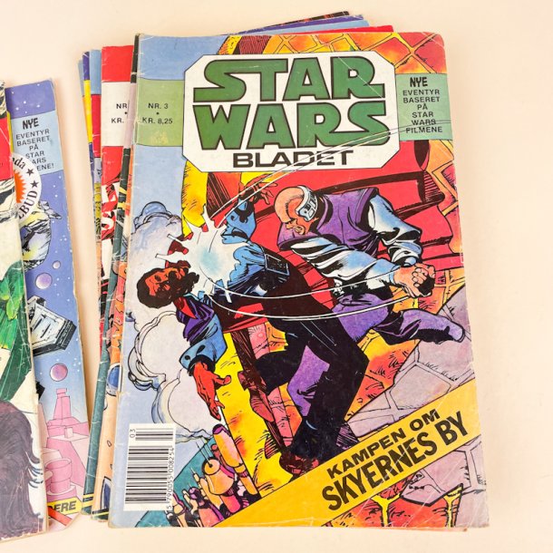 Elleve vintage Star Wars-blade nr. 1�11