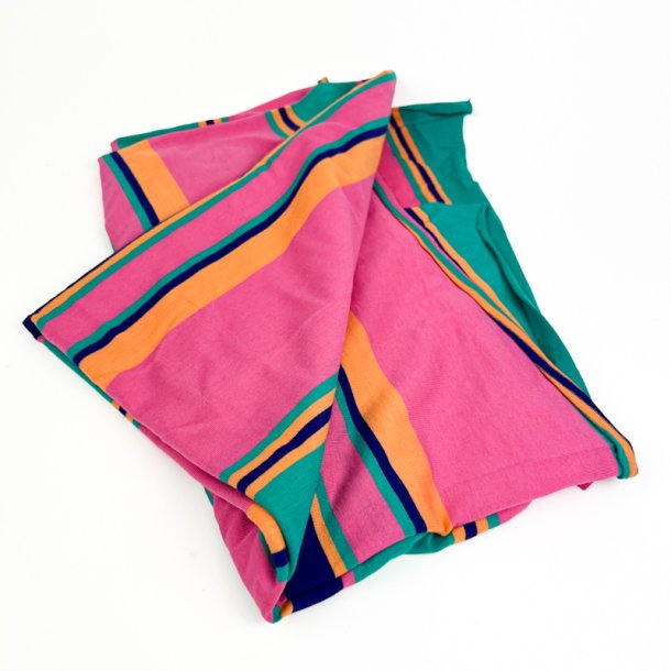 Pink stribet retro bomuldsjersey
