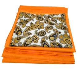 Originale orange vintage bomuldsstoffer 710 cm
