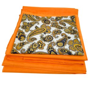 Originale orange vintage bomuldsstoffer 710 cm