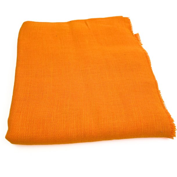 Orange retro strygefrit stof - 200 cm