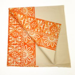 Tre orange retro stofrester 