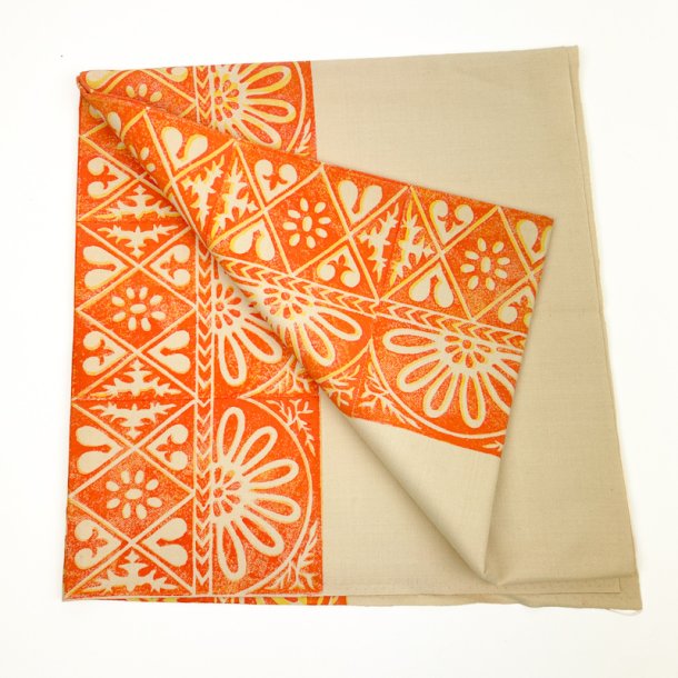 Tre orange retro stofrester 