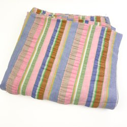 Pastelstribet retro b�k og b�lge stof