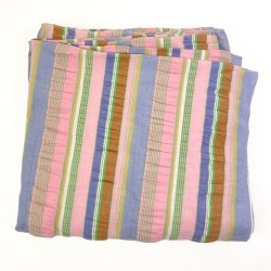 Pastelstribet retro b�k og b�lge stof