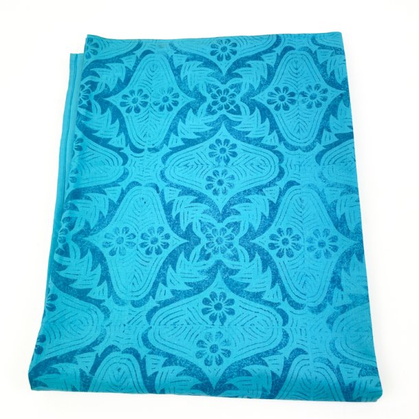 Turkis 70'er retro dug - 140 x 140 cm