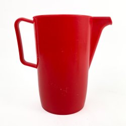 Groe rote Retro Rhrkanne