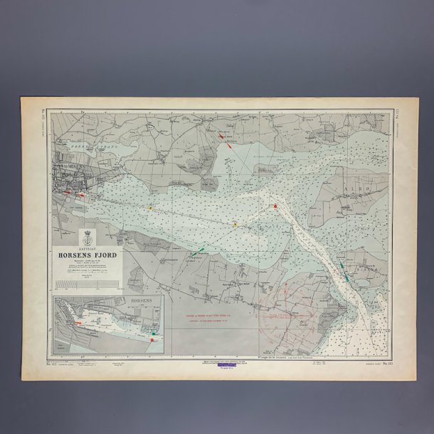 Gammel s�kort� Horsens Fjord