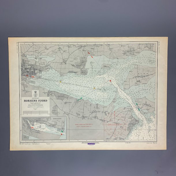 Gammel s�kort� Horsens Fjord