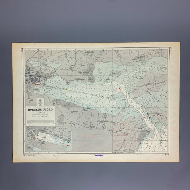 Gammel s�kort� Horsens Fjord