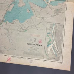 Stort gammel s�kort � Odense Fjord