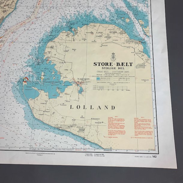 Stort gammel s�kort � Storeb�lt Syd