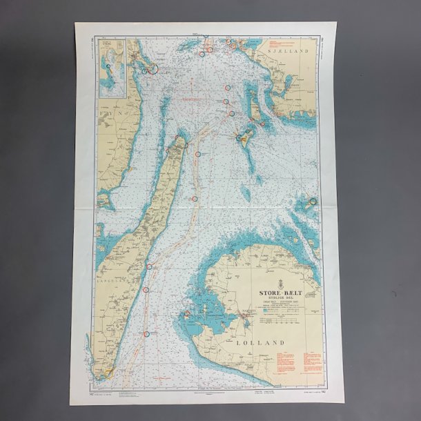 Stort gammel s�kort � Storeb�lt Syd