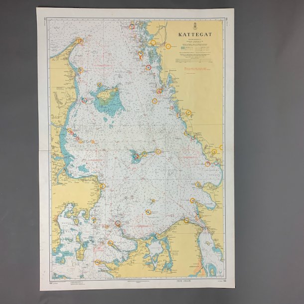 Stort gammel s�kort � Kattegat