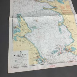 Stort gammel s�kort � Storeb�lt nordlige del