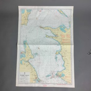 Stort gammel s�kort � Storeb�lt nordlige del