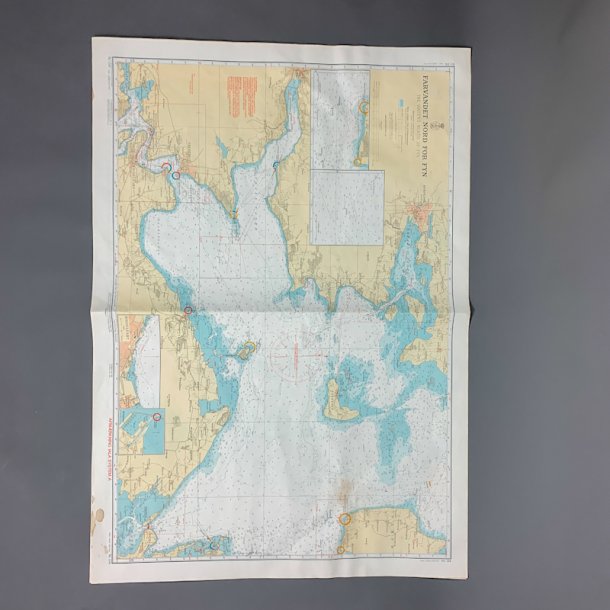 Stort gammel s�kort � Nord for Fyn