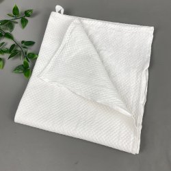 Hvidt vintage viskestykke i bomuld