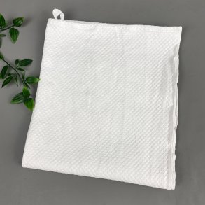 Weies Vintage-Geschirrtuch aus Baumwolle