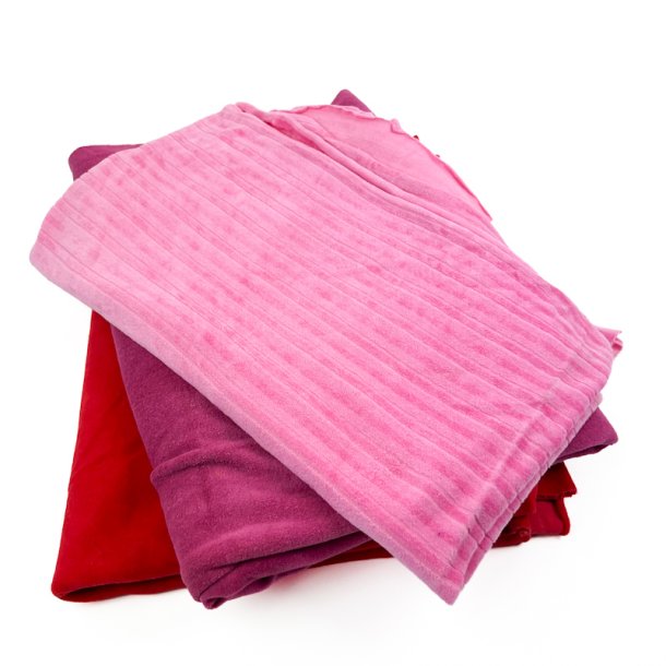 R�d og rosa str�kvelour 530 cm