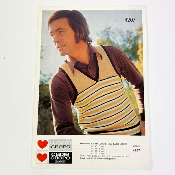 Vintage vest strikkeopskrift