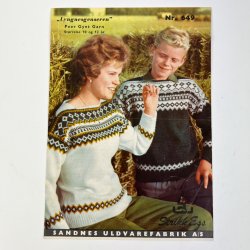 Vintage isl�nder strikkeopskrift