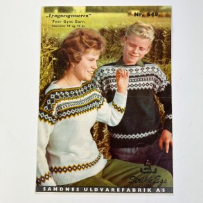 Vintage isl�nder strikkeopskrift