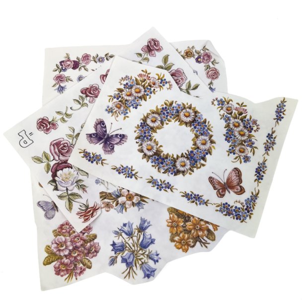 Farverige retro strygem�rker
