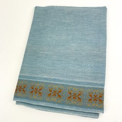 Bl� m�nstret vintage dug 150 cm