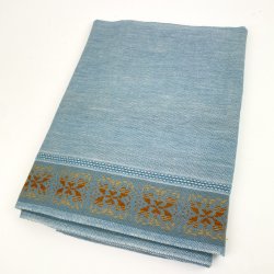 Bl� m�nstret vintage dug 150 cm