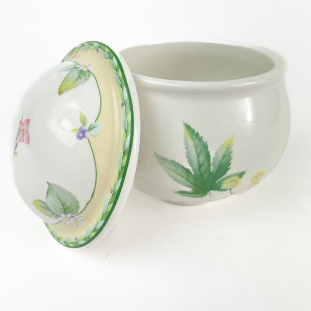 Vintage sukkersk�l med blomster