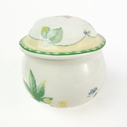 Vintage sukkersk�l med blomster