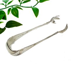 Elegant s�lvplet sukkertang