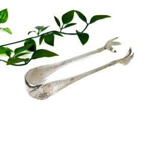 Elegant s�lvplet sukkertang